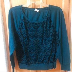 Victoria Secret PINK -blue long sleeve winter top